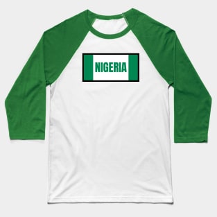 Nigerian Flag Colors Baseball T-Shirt